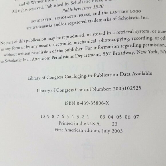 Harry Potter and the Order of the Phoenix JK Rowling 2003 1st Edition Hardcover. - Picture 5 of 6